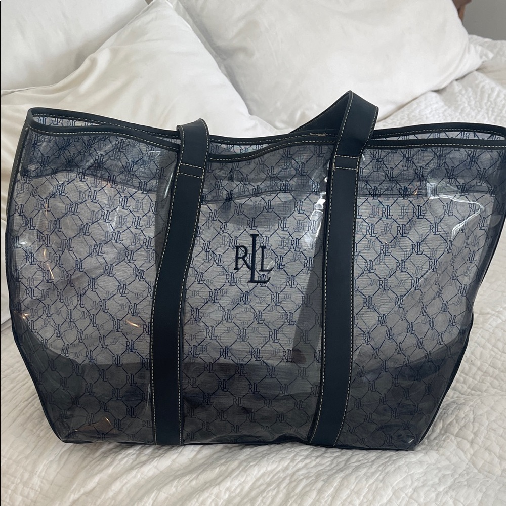 Ralph Lauren Blue Transparent Tote